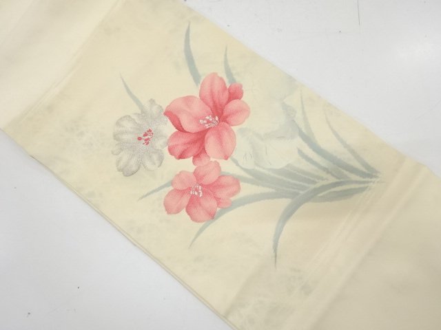 JAPANESE NAGOYA OBI / WOVEN FLOWER